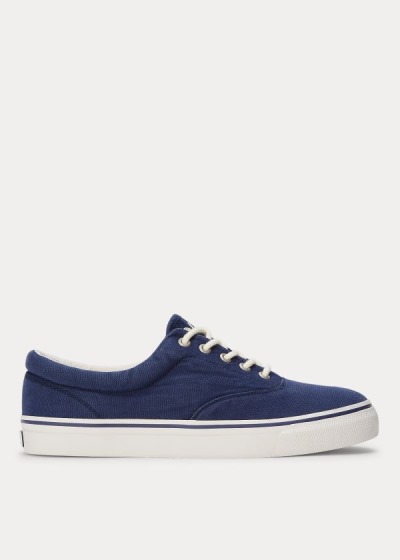 Zapatillas Polo Ralph Lauren Hombre Azul Marino - Harpoon Canvas - ROTKY2759